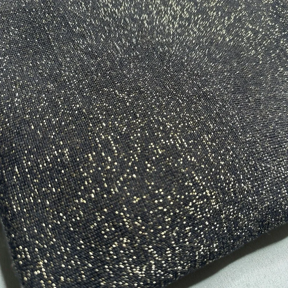 Michael Kors Small Top Black Gold Metallic Thread Shimmery Classy Cotton‎ Blend